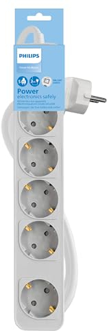 Multiprise 5 Prises avec Interrupteur Philips CHP2154W/10