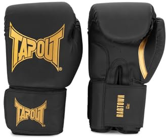 Tapout Boxhandschuhe aus Kunstleder (1Paar) RAGTOWN, Black/Gold, 14 oz, 960010