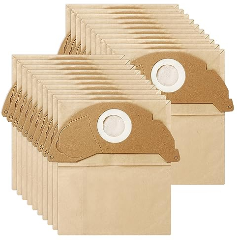 20 Bolsas de Aspiradora para Aspirador Karcher WD2 MV2 WD,Bolsas Aspiradora Karcher,Bolsas de Filtro de Papel ,Húmedo y seco, reemplaza el producto original