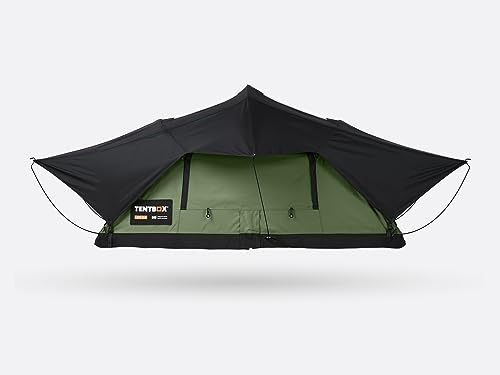 TentBox Autodachzelt Lite - TentBox Autodachzelt, Vier Jahreszeiten, Autocamping - Zeltdachbox mit Oberlicht, um die Sterne zu beobachten - 2 Minuten Aufbau.