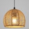 Riserva Lampadario a Sospensione Vintage, Retrò Plafoniera in Rattan E27, Lampada da Soffitto per Soggiorno Cucina Camera da Letto Bar-caffetteria