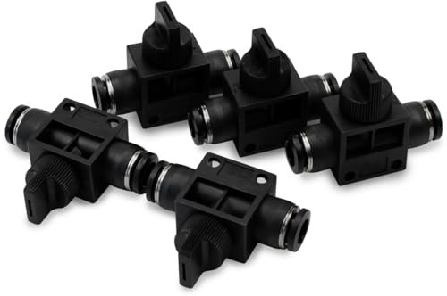 Bwintech 2 Pcs 8mm Schlauch AD Luftstrom Kontrolle Kugelhahn Push zu verbinden gerade pneumatische Union Fitting