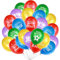 KKSJK 50 Stück Jugendweihe Ballons, 12 zoll, Mehrfarbig, Musik, Endlich Erwachsen, Alles Gute zur Jugendweihe, Unisex-Kinder