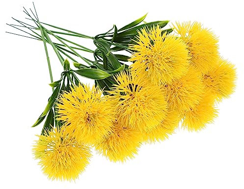 OUNONA 10 StüCk KüNstliche LöWenzahn Blumen Dekoration FüR Hochzeit Party Und Zuhause - Realistische Pusteblumen Aus Plastik