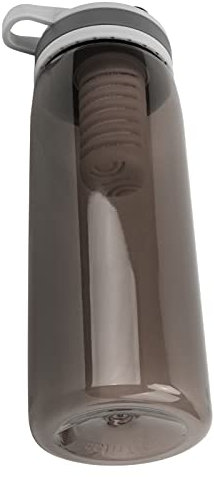 Bouteille d'eau Filtrée de 770 Ml, Taux de Filtration Rapide de 0,01 µm, Idéale pour les Voyages et les Aventures en Plein Air (BLACK)