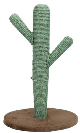 Poste Rascador para Gatos de Cactus, Rascador para Gatos de Carretera, Rascador para Gatos de Cactus con para Gatos Pequeños de Interior, Protección de Muebles, Base Estable,