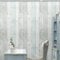 FENTIS Wood Self Adhesive Wallpaper Light Grey and Blue Panel Peel and Stick Contact Paper Sticky Back Plastic Vinyl Wrap Roll for Kitchen Bathroom Easy to Install 44.5x500cm