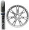 TOPABYTE Rim Touch Up Paint for Tesla Model Y 19 Apollo Wheel - 20 Stiletto Wheel Curb Rash Repair - DIY Curb Rash Paint Pen (Sonic Silver)