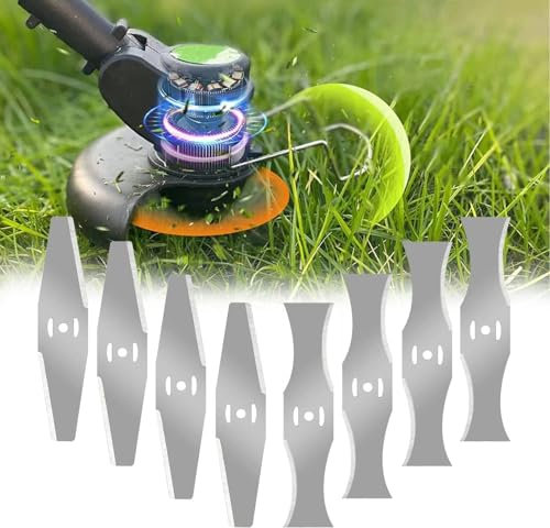 9 Pezzi 15 CM/5.9in Lama Decespugliatore, Fresa per decespugliatore,Lama Tagliaerba,Lama in Metallo per Tagliaerba e Accessori, per Tosaerba e Utensili Elettrici da Esterno