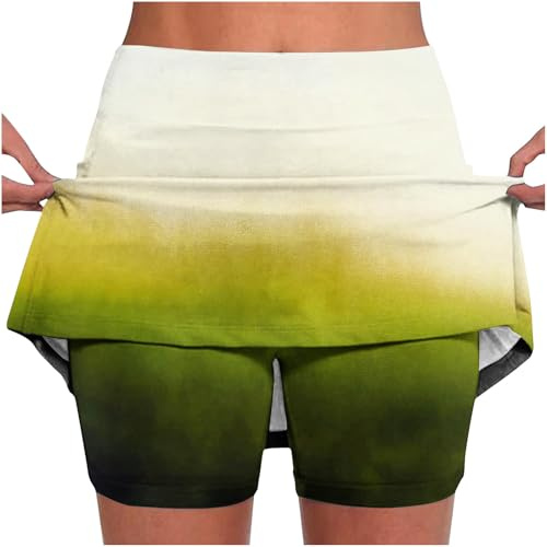 Gym Shorts Women Activewear Running Shorts Skirt Shorts Ladies Cycle Shorts Plus Size Tennis Shorts 2 in 1 Shorts Women Knee Length Cycling Shorts Women Plus Size Women's Yoga Shorts