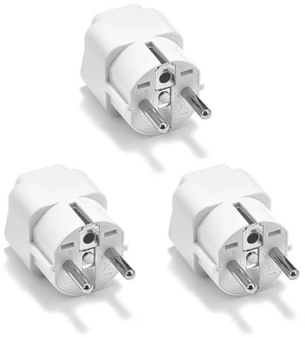 Xinlie 3 Stück Reisestecker USA Auf Europa Universal Adapter Adapter China Deutschland Stecker EU to US Adapter UK to EU Adapter Steckdose Adapter Stecker für Deutschland, USA, UK, Schweiz, China,USW