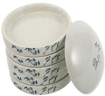 Tofficu Palette en Céramique Empilable 5 Couches pour Aquarelle Et Peinture Chinoise avec Couvercle Palette De Mélange Portable pour Studio Et Voyages Artistiques