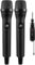 FerBuee Wireless Microphone Dual Professional Cordless Mic Handheld Microphone System for Amplifier, PA System, Karaoke, Meeting, Party, Church, DJ, Wedding (Black & Black)