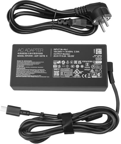 240W 20V 12A Ladegerät Netzteil für Asus ROG Zephyrus G16 GU605M GU605MY GU605MZ TUF Gaming A16 FA608 FA608W Asus 240W ADP-240EB B Ladegerät