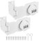 M METERXITY 2-Pack Keyless Combination Lock, 3.78 Zinc Alloy Mechanical Password Twist Knob Hasp Locks Latch for Cabinet/Closet/Garage/Drawers/Garden,90/180 Degree Barn Door Lock [White]