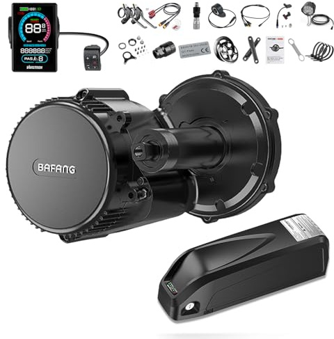 BAFANG 750W Mittelmotor BBS02B mit 48V20Ah Unterrohr Batterie und VD618 Display Mid Motor CAN Protokoll Electric Bike Umbausatz mit 44T Kettenblatt 8Fun Ebike Umbausatz für BB68-73mm Moutainbike
