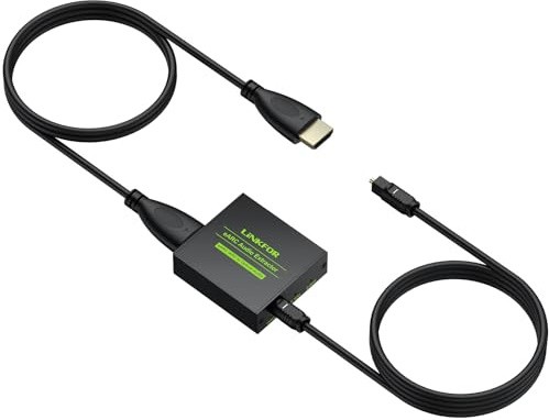 LiNKFOR Convertitore eARC/ARC a Ottico 192kHz con Cavi HDMI Ottico Estrattore Audio HDMI eARC Supporto Dolby 5.1/DTS eARC ARC Audio Extractor per Soundbar, Home Cinema, Cuffie Wireless