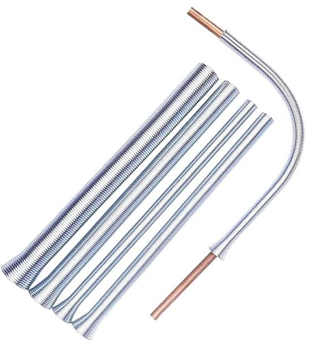 Spring Tube Bender Set 1/4'', 5/16'', 3/8'', 1/2'' and 5/8'', 5 in 1 Tubing Bender, Pipe Bender for Copper, Aluminum and Thin Wall Steel Tubing, 5Pcs