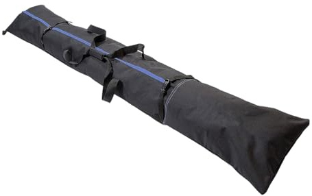 DimyFew Skitasche/Snowboardtasche für Skier bis 200 cm Länge, Ideal Zum Transport Und Zur Aufbewahrung, Auch für Outdoor Aktivitäten, Blau Schwarz