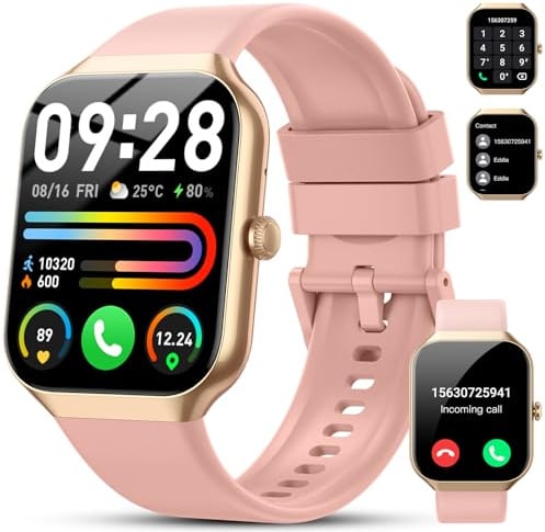 Motast Smart Watch for Women Men, 1.96 HD Smartwatch with Answer/Make Call | Heart Rate/Sleep Monitor/Pedometer, 110+ Sports Modes Fitness Watch, IP68 Waterproof Activity Trackers for Android iOS Phone