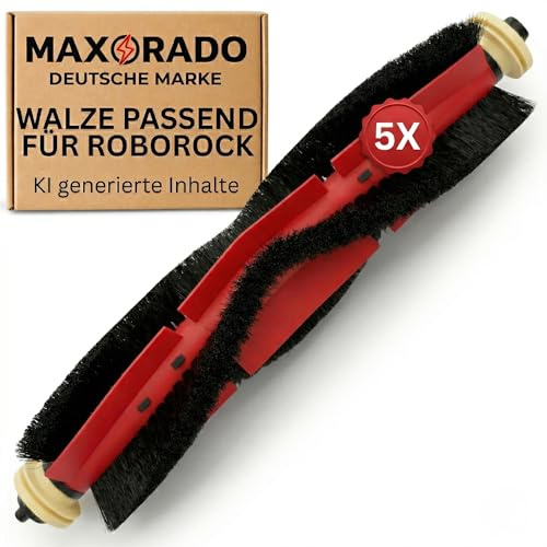 Maxorado Zubehör Set passend für Roborock S4 S5 MAX S6 Pure E2 E3 E4 E5 Q5 Xiaomi C1 Staubsaugerroboter (Hauptbürste)