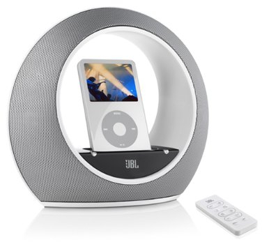 JBL Radial micro Lautsprecher-System inkl. Fernbedienung für Apple iPod weiss