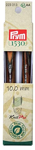 Prym 223313 Rundstricknadelspitzen Natural lang 12,8 cm 10,00 mm