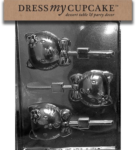 Dress My Cupcake Chocolate Candy Mold, Bundlety Kat Hello Lollipop