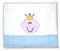 Zigozago - Bettwäsche Prinz; 100% Baumwolle, handgefertigt; Größe: Kleines Bett 110 x 140 cm; Farbe: Hellblau