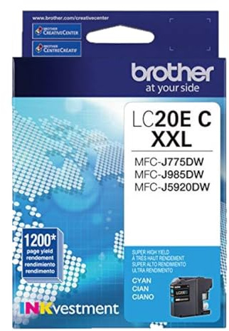 Brother LC20EC Super High Yield Cyan Ink Cartridge