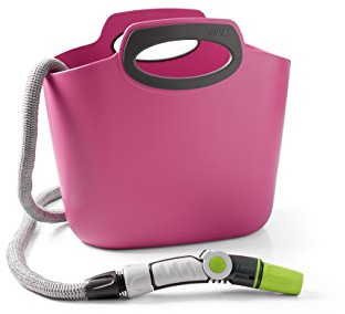 G.F. GF Garden Aquapop 30 Gartenschlauch, ausziehbar, 30 m, gebrauchsfertig, mit praktischer Plastiktasche zur Bewässerung von Garten, Balkon, Terrasse und Wintergarten