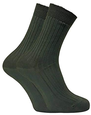 Dr Hunter - 2 Pairs Mens 100% Cotton Breathable Summer Walking Hiking Boot Socks