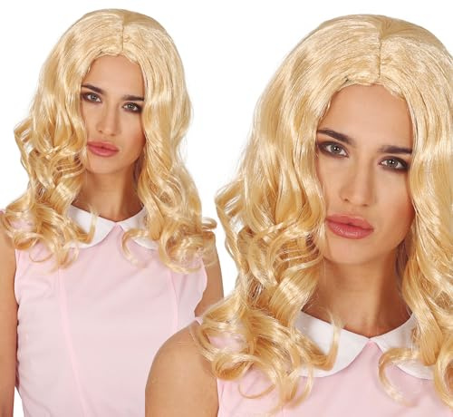 Blonde Perücke mit Wellen