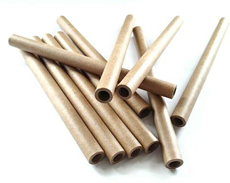 9 x 13 x 180mm Papphülse, Braun, parallel, sehr fest, Pappröhrchen , Papierhülse, cardboard tubes, Insektenhotel, Nisthülsen, Bruthülsen, Wildbienen, zum Bestücken von Insektenhotels (250 Stück)
