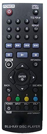 Replacement Remote Control Compatible for LG BP250 Blu-Ray Players