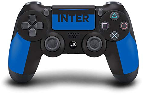 Head Case Designs Licenza Ufficiale Inter Milan Blu E Nero Logo Pieno Vinile Sticker Gaming Pelle Adesivo Compatibile con Sony Playstation 4 PS4 DualShock 4 Controller