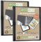 eco-eco Eco087x2 - Raccoglitore ad anelli, formato A3, 95% riciclato, 4D, colore nero, confezione da 2 cartelle