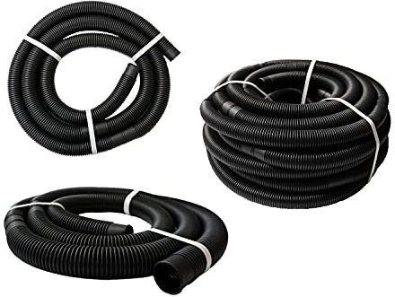 PoolSun Poolschlauch 38mm schwarz Schwimmbadschlauch (6 Meter)