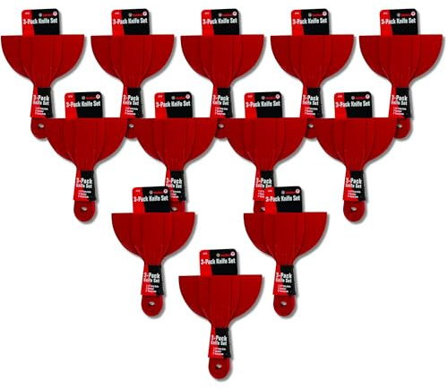 Red Devil 4718 Lot de 12 couteaux en plastique 3 pièces