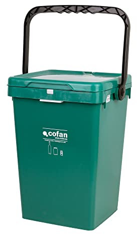 Cofan Récipient vert pour verre Modèle zircon Capacité 25 l