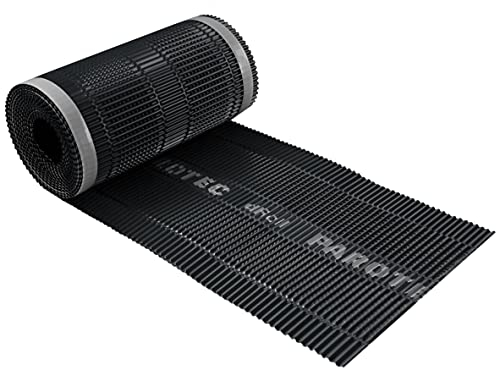 Parotec 30 cm x 5 m - Rollo de Cumbrera para Tejado, Antracita RAL 7021. Banda de Cumbrera para Sellado y Ventilación de Cubiertas