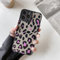 ZTOFERA Compatible with iPhone 12 Pro Max Case, Cute Animal Leopard Print Pattern Designer Protective Phone Case, Translucent Frosted Hard PC Back with Silicone Bumper for iPhone 12 Pro Max, Hot Pink
