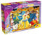 Lisciani - Disney Die Schöne und das Biest - Maxi Puzzle für Kinder ab 4 Jahren - 108 Teile - 2-in-1 Beidseitig mit Rückseite zum Ausmalen - 91775