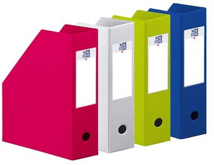 Oxford Porte-Revues avec Dos de 10cm pour 10 Fichiers, Couleurs Assorties, 26cm x 25.7cm