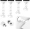 Roadtime 4 Pack Verstellbarer Bettrahmen-Anti-Shake-Werkzeug, 42mm-110mm Adjustable Kopfteil Stoßfänger, Kopfteil Stopper für Bett, Schrank, Stuhl, Sofa, Kühlschrank (White)