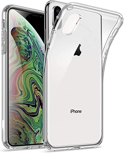 MAXIMUM RANGE E-SELLERS Crystal Clear Case Designed for iPhone XS MAX, [Crystal Clear Anti-Scratch] Thin Slim Soft TPU Silicone Shockproof Phone Cover Case for iPhone XS MAX - Full Clear