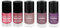 PostQuam Color Trend - Esmaltes de Uñas Normales | Set Pintauñas Rosas y Morados - Seduction, Bubble Gum, Mild Plum, Pearly Pink, Pink Diamonds - Esmalte de Uñas Secado Rapido