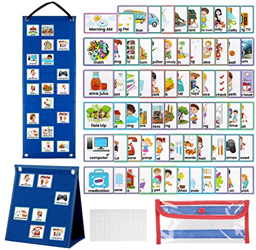 Orario visivo, Aiuti visivi per bambini ora e scheda successiva con 70 schede immagini per supportare la comunicazione, grafico giornaliero di routine per inviare, autismo, scuola materna