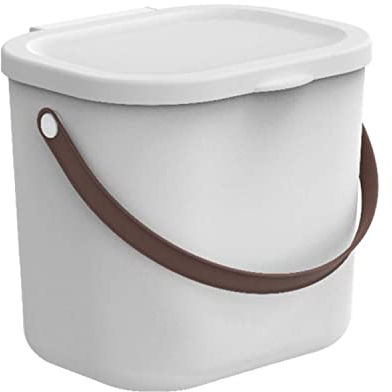 Rotho Albula Aufbewahrungsbehälter mit Deckel 6L Aufbewahrungssystem Aufbewahrungsbox mit Griff aus Rezykliertem Kunststoff Aufbewahrung BPA-frei (Matt Weiß)