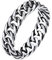 Bestyle Band Ring für Herren Damen Punk Gotik Panzerkette Fingerring Cuban Kette Design Fingerring Gotihic Ring für Valentinstag Weihnachten Geburtstag 57